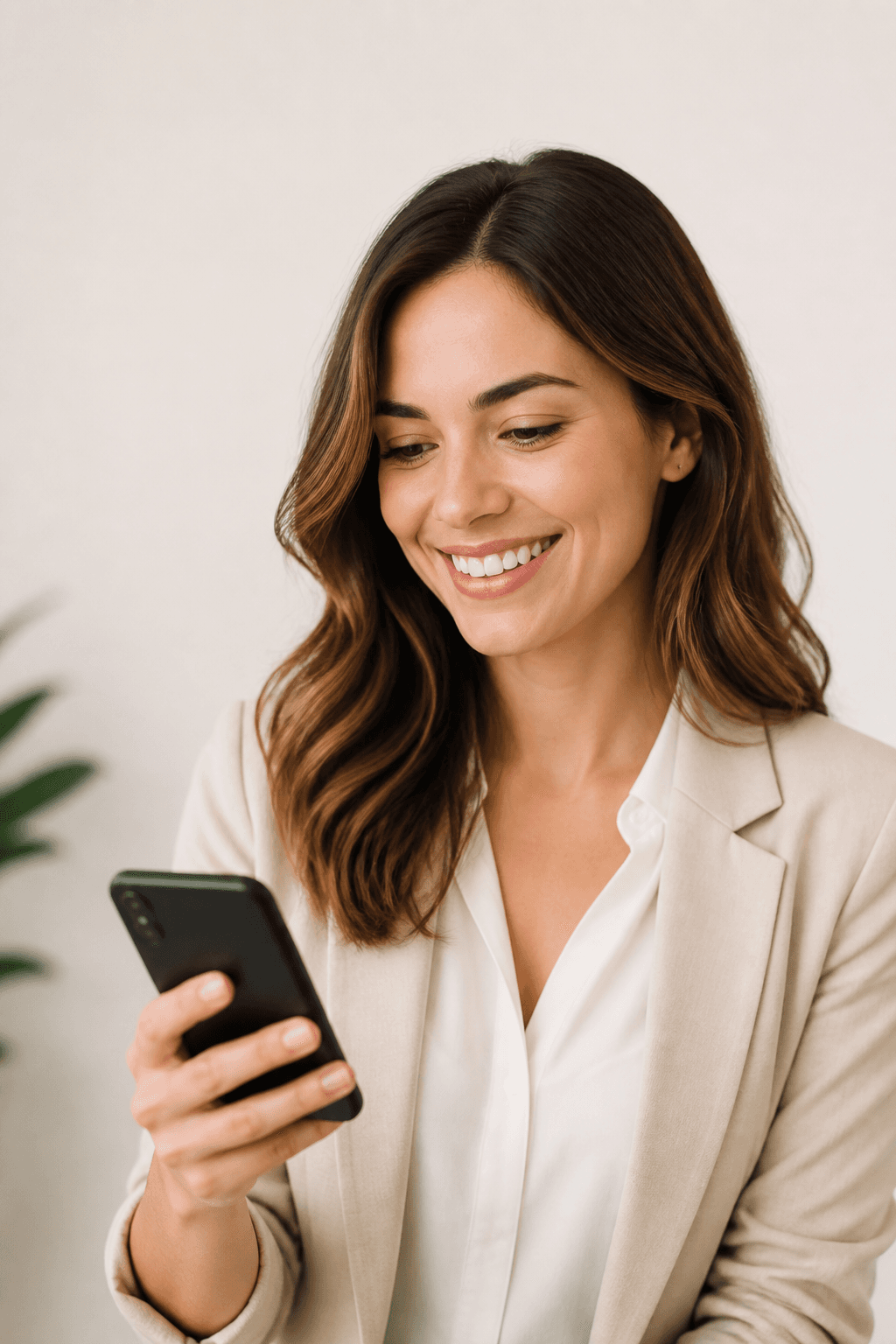 Network Marketer nutzt ONEXO am Smartphone